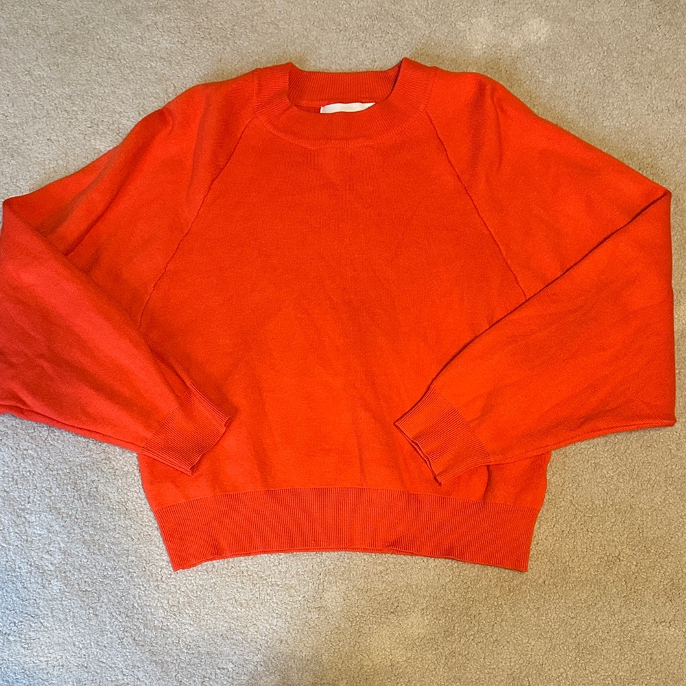 Women's Red Crew Neck Sweater